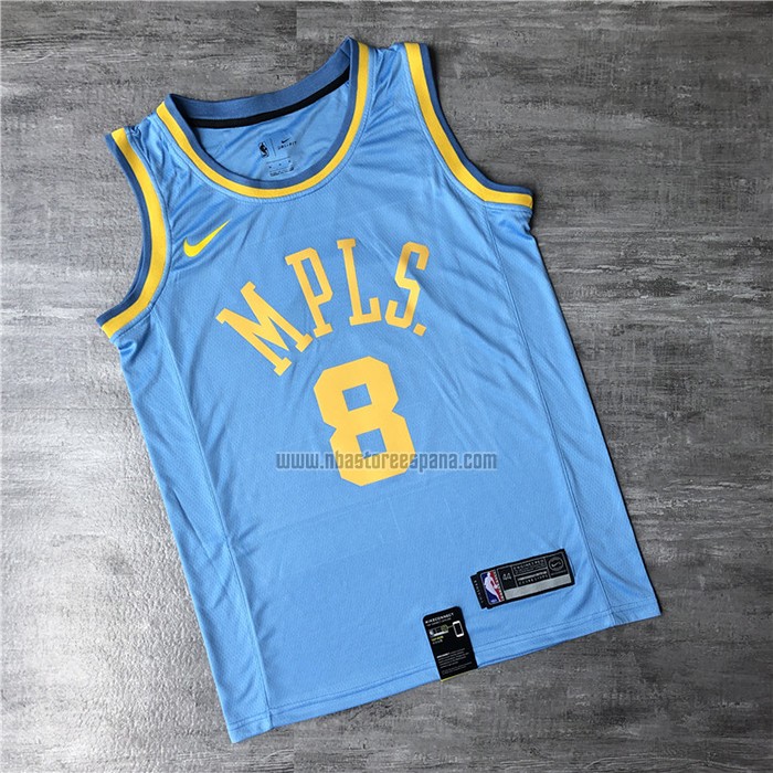Camiseta Los Angeles Lakers Kobe Bryant NO 8 & 24 Classic 2017-18 Azul